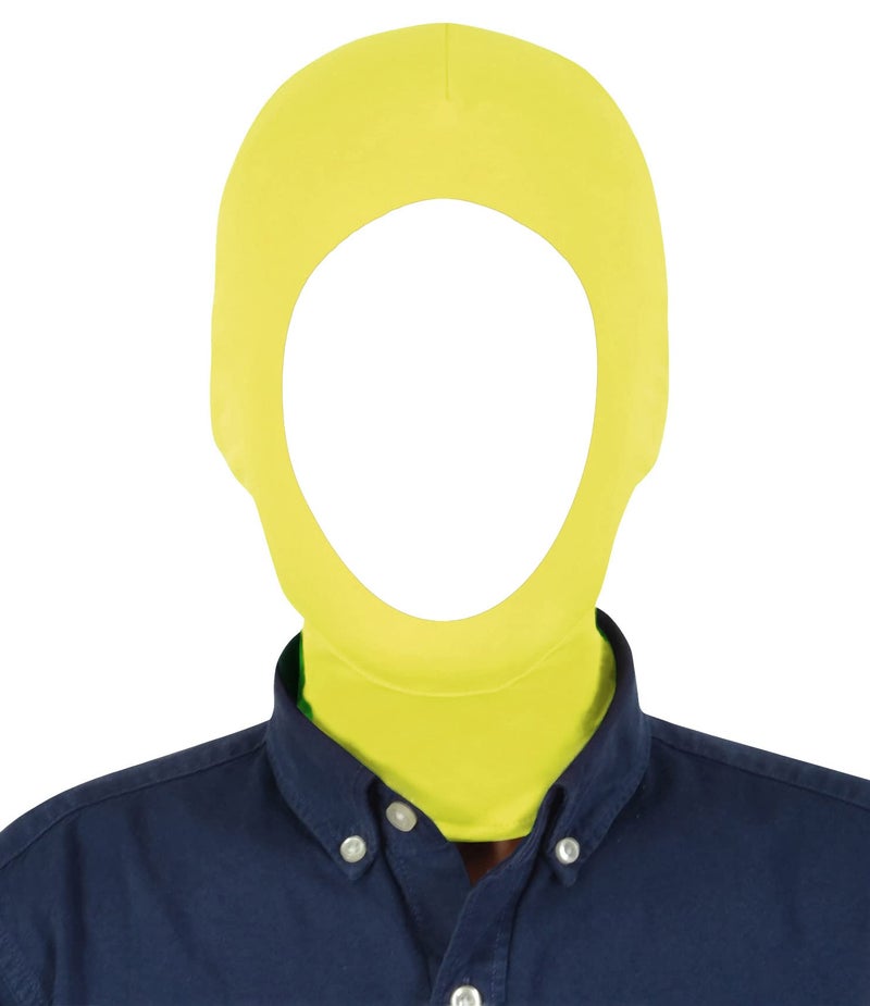 Gaoin Unisex Face open Zentai Hood Mask for Costume Parties (Yellow) - Image 1